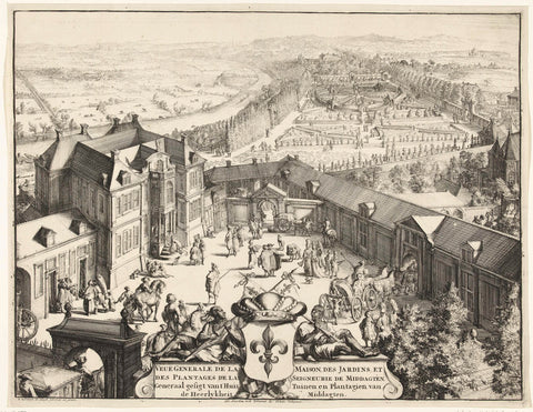 Prinsenhof in Kleef, Romeyn de Hooghe, 1685 - 1695 Canvas Print