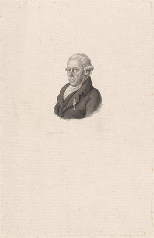 Portret van Rijnvis Feith, Philippus Velijn, 1797 - 1804 Canvas Print