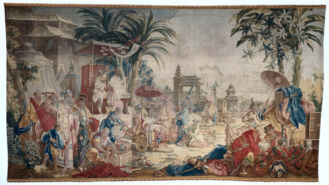 The Chinese Market, Manufacture Royale de Beauvais, 1767 - 1769 Canvas Print