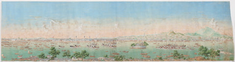 View of the Pearl River with the City of Canton, anonymous, 1771 Canvas Print