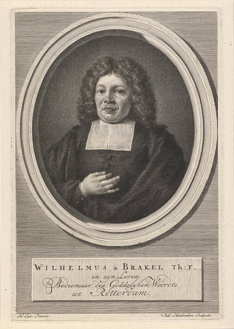 Portret van Willem van Brakel, Jacob Houbraken, 1711 - 1780 Canvas Print