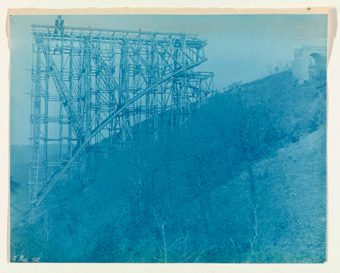 Construction of the Viaur Viaduct in France by the Societé de Construction des Battignolles, 3 May 1901, anonymous, 1901 Canvas Print