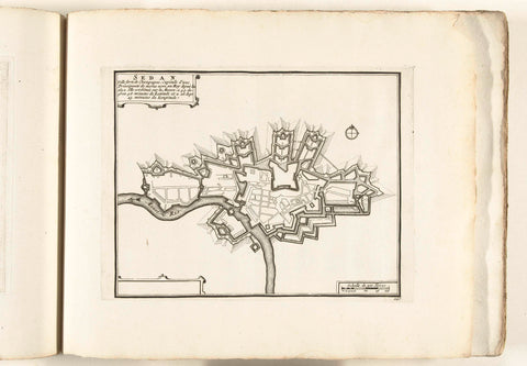 Map of Sedan, c. 1702, anonymous, 1702 - 1703 Canvas Print