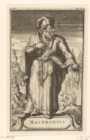 Portrait of Macedonius, Romeyn de Hooghe, 1701 Canvas Print