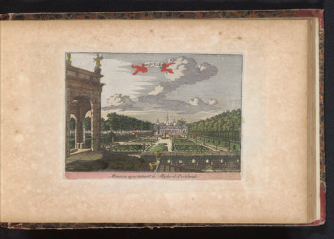 View of sorghvliet estate, anonymous, 1735 Canvas Print