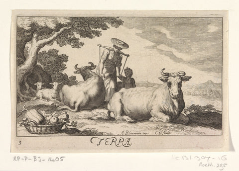 Earth, Cornelis Bloemaert (II), 1620 - 1630 Canvas Print