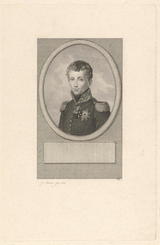 Portrait of Frederick, Prince of the Netherlands, Jacob Ernst Marcus, 1816 Canvas Print