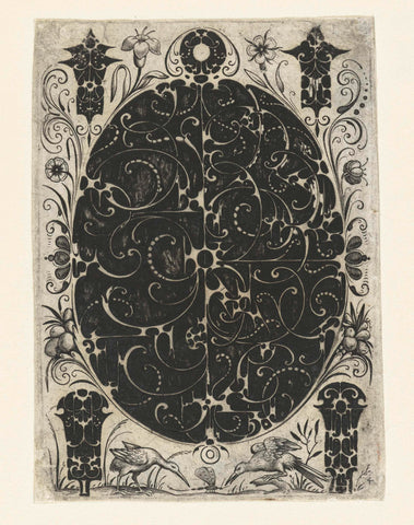 Blackwork Designs for Gold- and Silversmiths, Jacques Hurtu, c. 1614 - c. 1619 Canvas Print