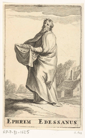 Heilige Ephraim van Edessa, Frederick Bloemaert, after 1636 - c. 1670 Canvas Print