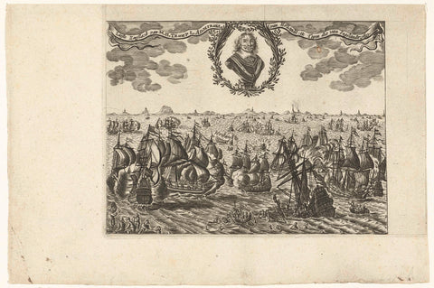 Battle of Terheide, 1653, anonymous, 1653 - 1699 Canvas Print