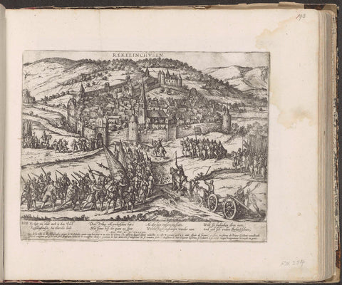 Recklinghausen valt Truchsess af, 1584, Frans Hogenberg, 1587 - c. 1591 Canvas Print