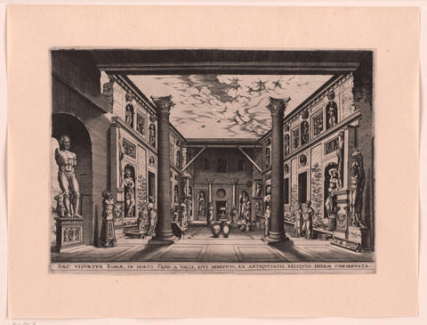 Beeldentuin in Palazzo Valle, Capranica, anonymous (attributed to), 1553 Canvas Print