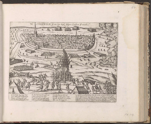 Ontzet van Steenwijk, 1581, Frans Hogenberg, 1581 - c. 1585 Canvas Print