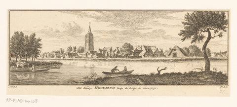 View of Heukelum, 1750, Hendrik Spilman, 1757 - 1792 Canvas Print