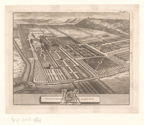 View of Chatsworth House, anonymous, 1707 Canvas Print