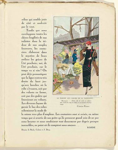 Art - Goût - Beauté, Feuillets de l' élégance féminine, Janvier 1924, No. 41, 4e Année, p. 17, anonymous, 1924 Canvas Print