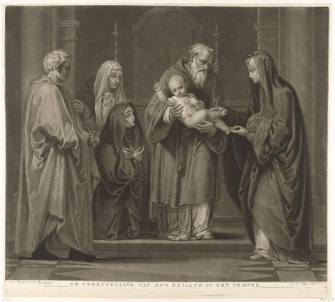 Presentation of Christ in the temple, Charles Howard Hodges, 1807 Canvas Print