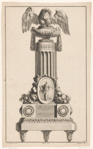 Lectern with eagle, Berthault, 1771 Canvas Print