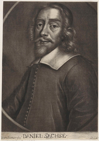 Portrait of Daniel Sachse, Jan van Somer, 1674 Canvas Print