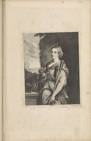 Diana, Lucas Vorsterman (II), 1660 Canvas Print