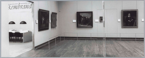 Room with paintings by rembrandt students, on the left there is a documentation centre, c. 1991 - c. 1992 Canvas Print