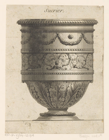 Suikerpot, de Saint-Morien, , 1789 Canvas Print