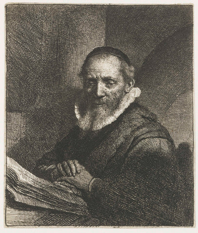 Jan Cornelisz Sylvius, Rembrandt van Rijn, 1633 Canvas Print