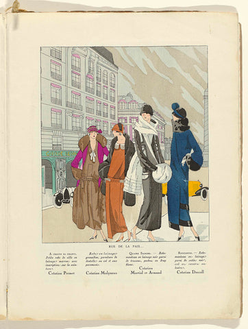 Art - Goût - Beauté, Feuillets de l' élégance féminine, Janvier 1924, No. 41, 4e Année, p. 11, anonymous, 1924 Canvas Print