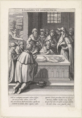 Blessed Henricus van Riedenburg, Raphaël Sadeler (II), 1627 Canvas Print