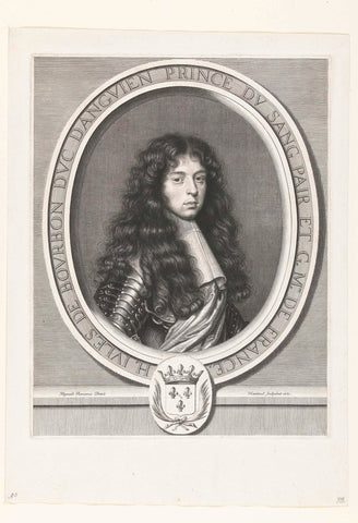 Portrait of Henri-Jules de Bourbon-Condé, Robert Nanteuil, 1661 Canvas Print