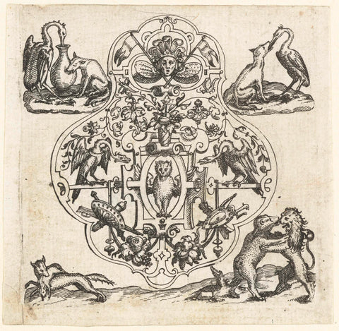 Pendant with owl, Dietrich Meyer, c. 1600 Canvas Print