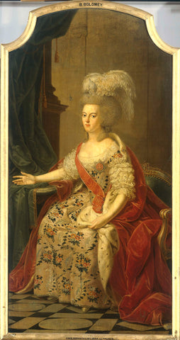 Frederika Sophia Wilhelmina of Prussia (1751-1820), Wife of Prince Willem V, Benjamin Samuel Bolomey, 1770 Canvas Print