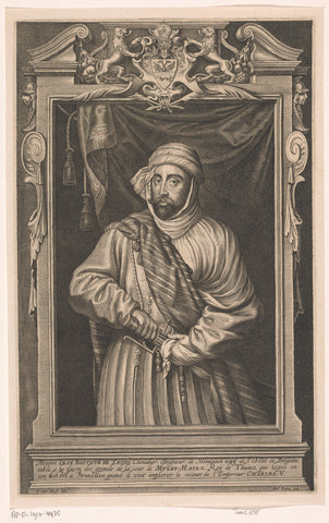 Portrait of Jean Baptiste de Tassis, Paulus Pontius, 1645 Canvas Print