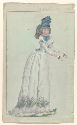 Journal de la Mode et du Goût, 20 mai 1792, 9e cahier, pl. 1, A.B. Duhamel (possibly), 1792 Canvas Print