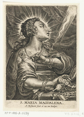 Maria Magdalena ontdoet zich van haar rijkdom, Schelte Adamsz. Bolswert, 1596 - 1659 Canvas Print