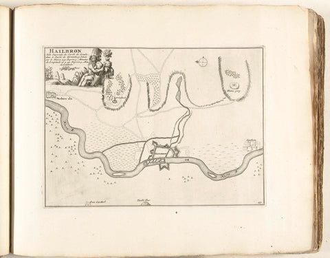 Map of Heilbronn, ca. 1702, anonymous, 1702 - 1703 Canvas Print