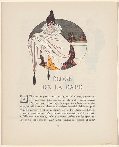 Gazette du Bon Ton, 1914 - No. 4: loge de la Cape, Paul Meras, 1914 Canvas Print