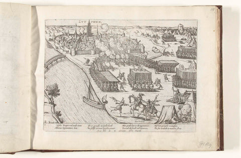 Zutphen taken by Don Frederik, 1572, Frans Hogenberg, 1572 - 1574 Canvas Print