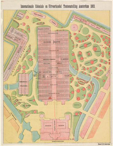 Internationale Coloniale en Uitvoerhandel Tentoonstelling Amsterdam 1883, Armand, Amand, 1883 Canvas Print