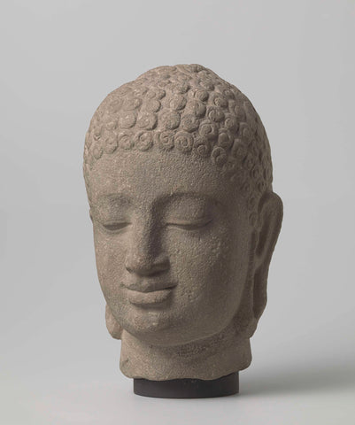 Copy of a head of Buddha Shakyamuni, anonymous, c. 1925 - c. 1970 Canvas Print