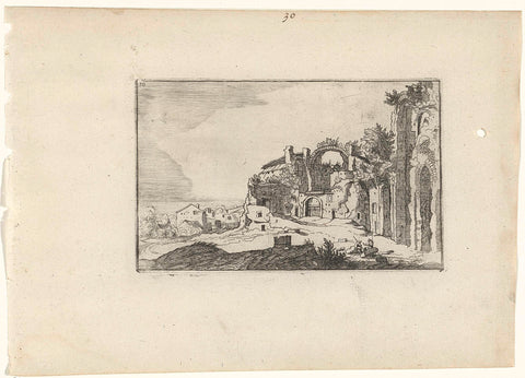 Baths of Diocletian, William of Nieulandt (II), 1594- 1685 Canvas Print