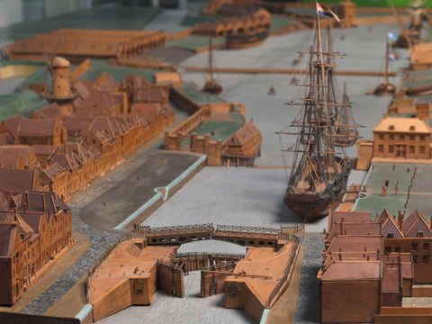 Model of the Navy Dockyard at Hellevoetsluis, K. Vermaes, 2006 Canvas Print