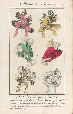 Petit Courrier des Dames, 1827 No. 44 (511), anonymous, 1827 Canvas Print