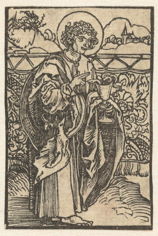 Apostel Johannes de Evangelist, Albrecht Dürer (circle of), 1503 Canvas Print