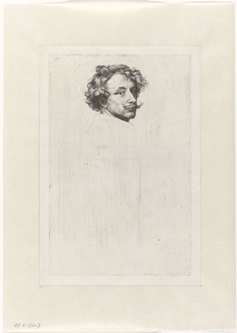 Self-portrait of the artist, Anthony van Dyck, 1630 - 1632 Canvas Print