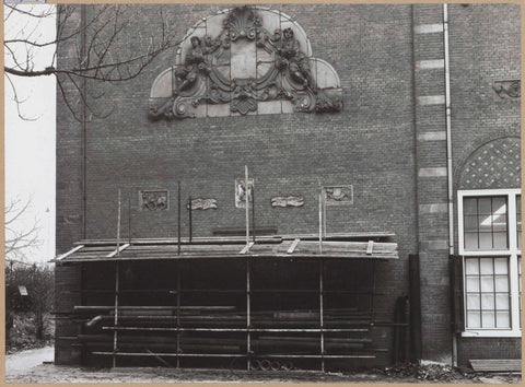 Storage in the garden at the Drucker extension, c. 1961 Canvas Print