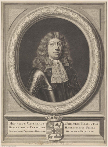 Portrait of Henry Casimir II, Count of Nassau-Dietz, anonymous, 1675 - 1679 Canvas Print