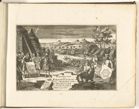 Titelprent voor prentwerk: Les Forces de l'Europe, Asie, Afrique et Amerique (...) Comme aussi les Cartes des Côtes de France et d'Espagne (deel I), 1726, anonymous, 1726 Canvas Print