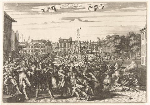 The Death of Johan and Cornelis de Witt, 1672, anonymous, 1672 - 1675 Canvas Print