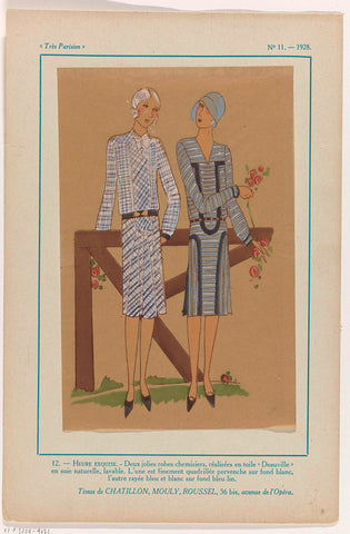 Très Parisien, 1928, No. 11 : 12.-HEURE EXQUISE.- Deux jolies (...), anonymous, 1928 Canvas Print